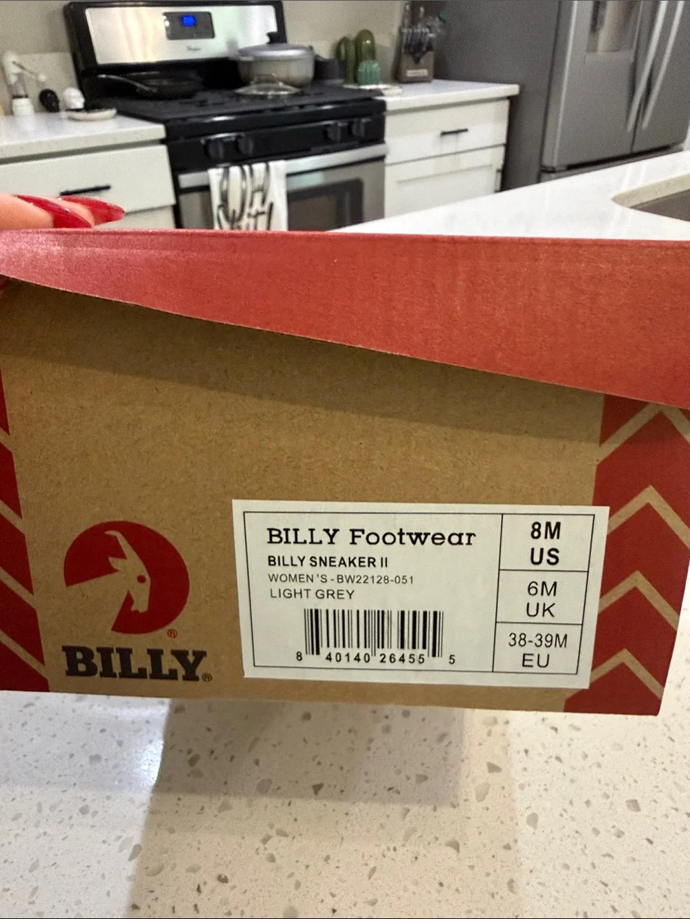Billy Women's Grey Athletic Shoes - 8 Women’s Medium